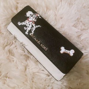 Hand Painted Black and White Michael Kors Wallet